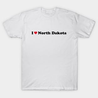 I Love North Dakota T-Shirt